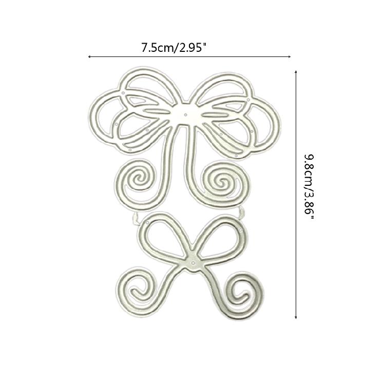 Bow Cutting Dies Metal Stencils Die Cuts for Album Decoration Crafts Making Gift