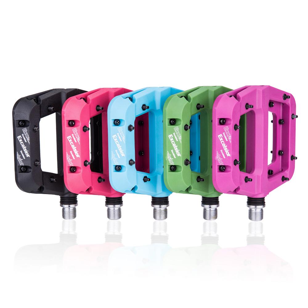 MTB Bike Pedals Non-Slip Mountain Bike Pedals Platform Bicycle Flat Pedals 9/16 Inch