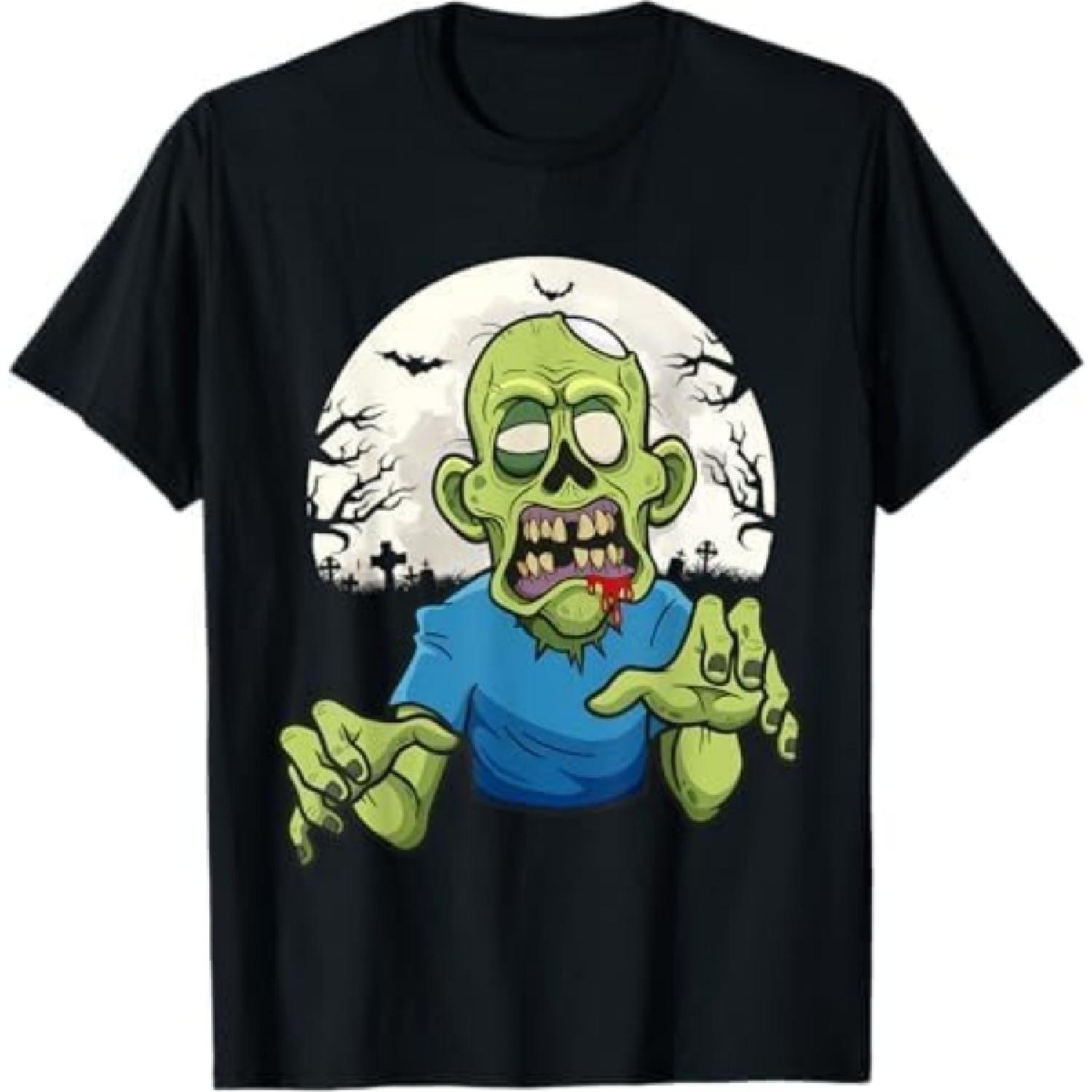 Scary Zombie Halloween Boys Kids Face Zombie T-Shirt TiuH Mens Womens Tank Top Sweatshirt Hoodie Black S разноцветный