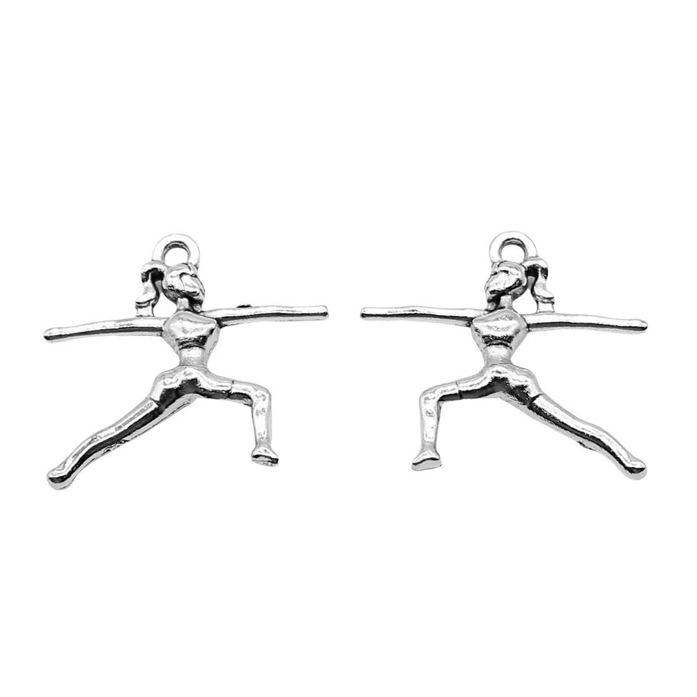 Weightlifter Charms Athletes Pendants For Fitness Gym Themed Jewelry Making