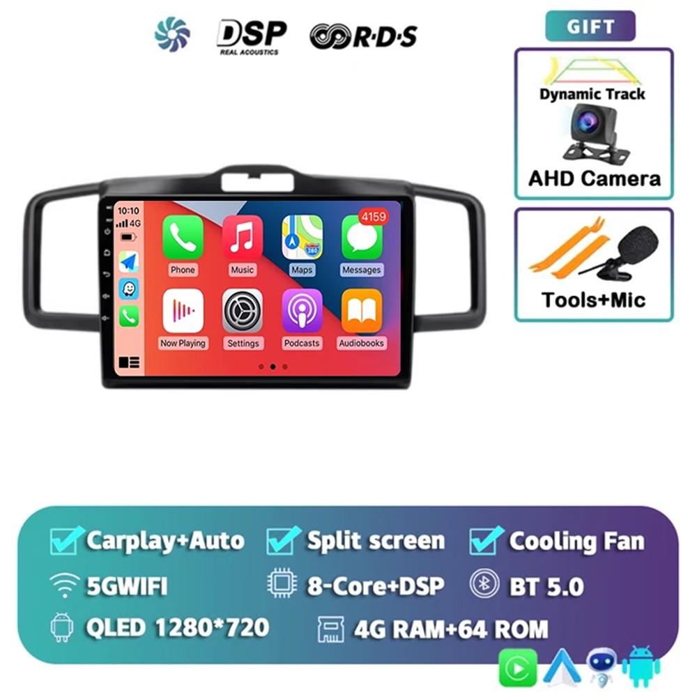 Android 14 wifi+4G Carplay AUTO BT Car Radio For Honda Freed 1 Spike 2008-2016 Navigation GPS Video Player Stereo Multimedia DVD