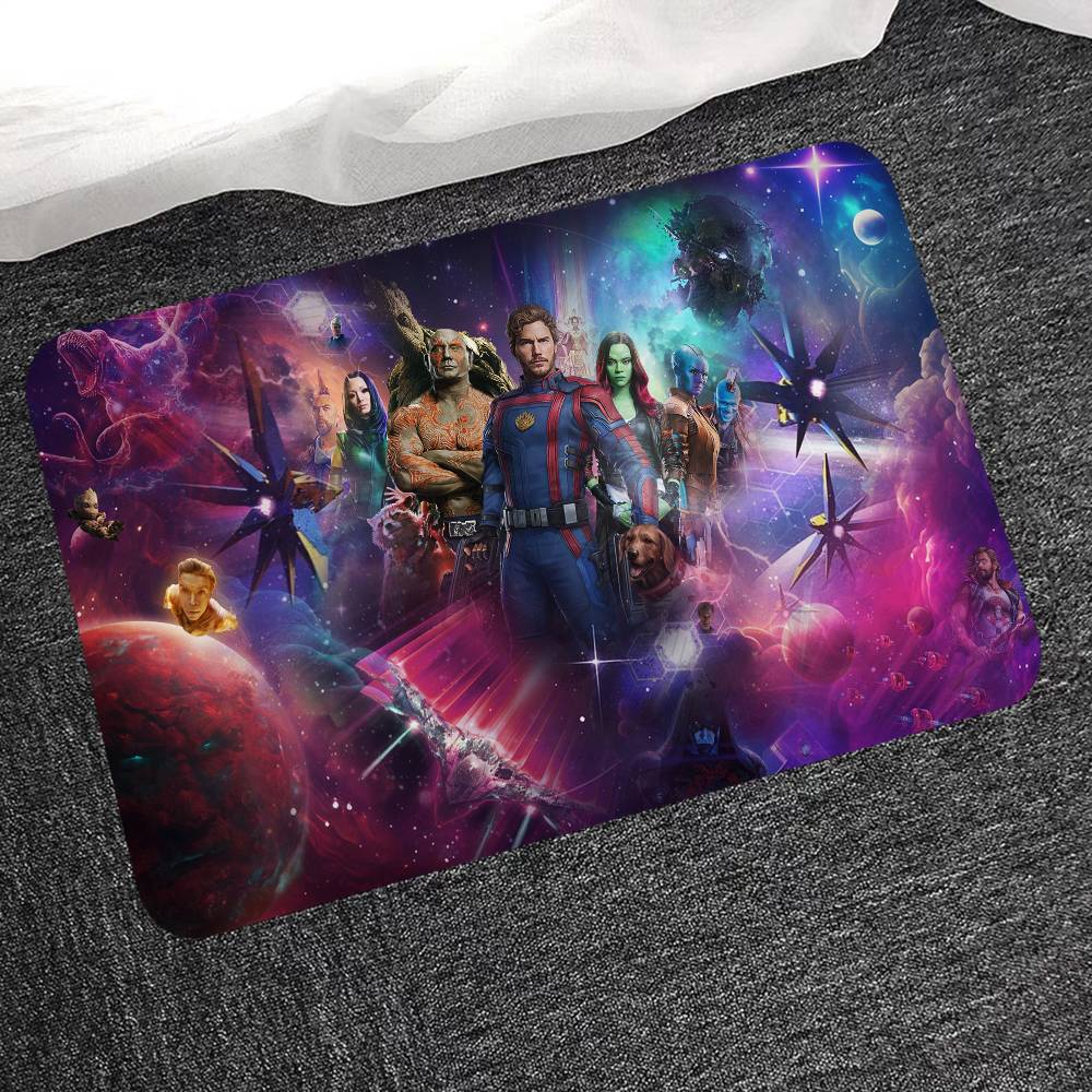 Americký Strážci Galaxie Rohožka Omyvatelná Protiskluzová Podložka do Obývacího Pokojového Koutku se Sofou a Křesly Kuchyňská Rohožka Plošný Koberec