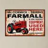 McCormick Vintage Farmall Tin Sign 8x12 Inch Metal Wall Art for Man Cave Garage Bar Kitchen  Retro Farmhouse Decor