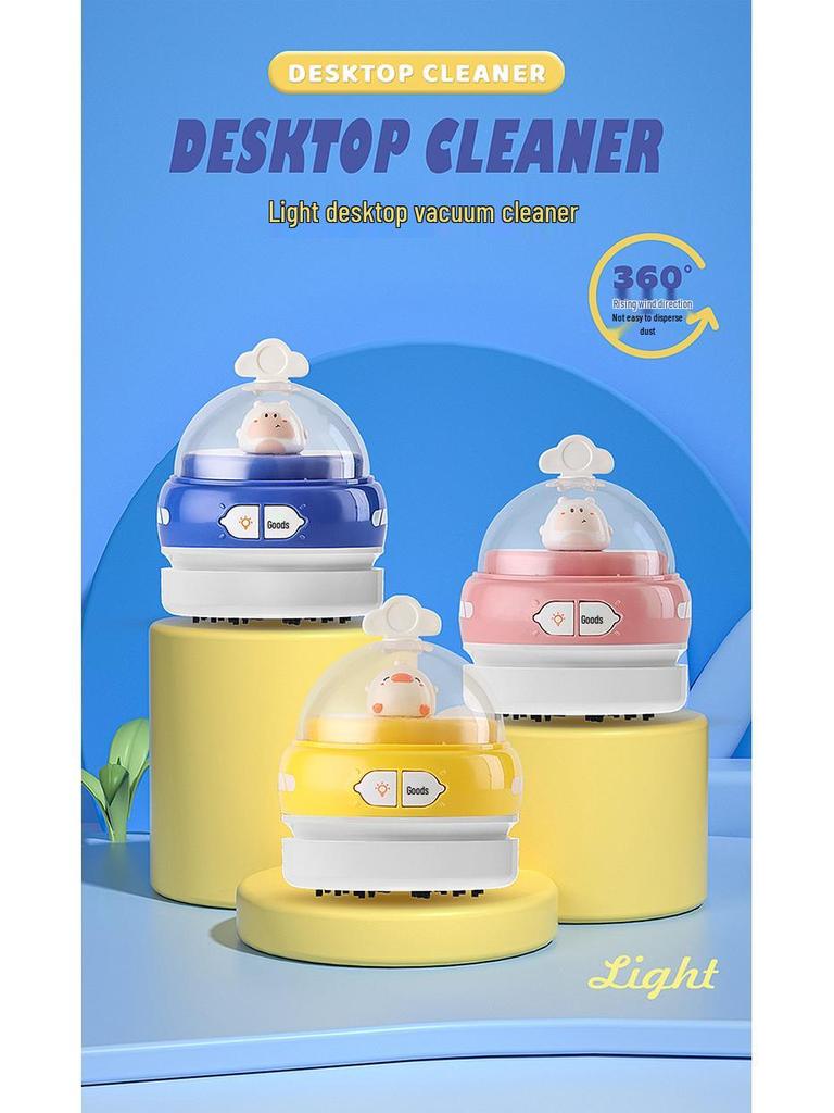 Wireless Desktop Vacuum Cleaner & Night Light for Crumbs - Ideal for Children and Students