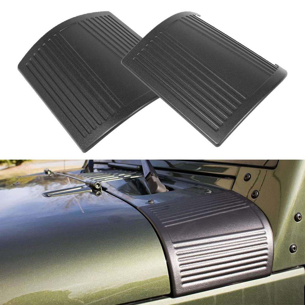 1 Pair Car Side Cowl Body Armor Black Plate Cover Trim Stickers for Jeep Wrangler JK TJ JL 1997-2025 Auto Exterior Accessories