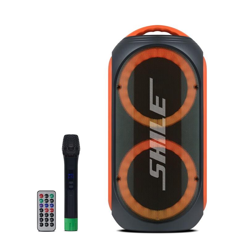 

SHILE SL-2019 Portable Bluetooth Speaker with Wireless Microphone CN plug (adapter included)