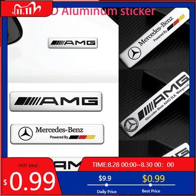 GLC GLB 3D Aluminum Emblem Car Window Body Car Side Fender Decoration Stickers for Mercedes Benz AMG W204 W213 W205 W211 Auto S