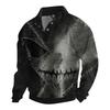 Men's Halloween Printed Corduroy Button Shirt