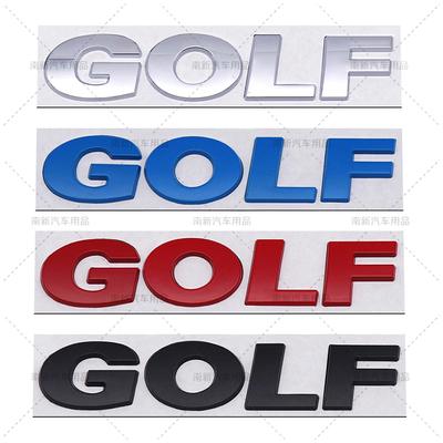 1Pc 3D Metal Golf Rear Trunk Emblem Decal Car Stickers For Golf Badge MK4 MK5 MK6 MK7 MK8 Golf 5 6 7 8 Decaorative Sticker