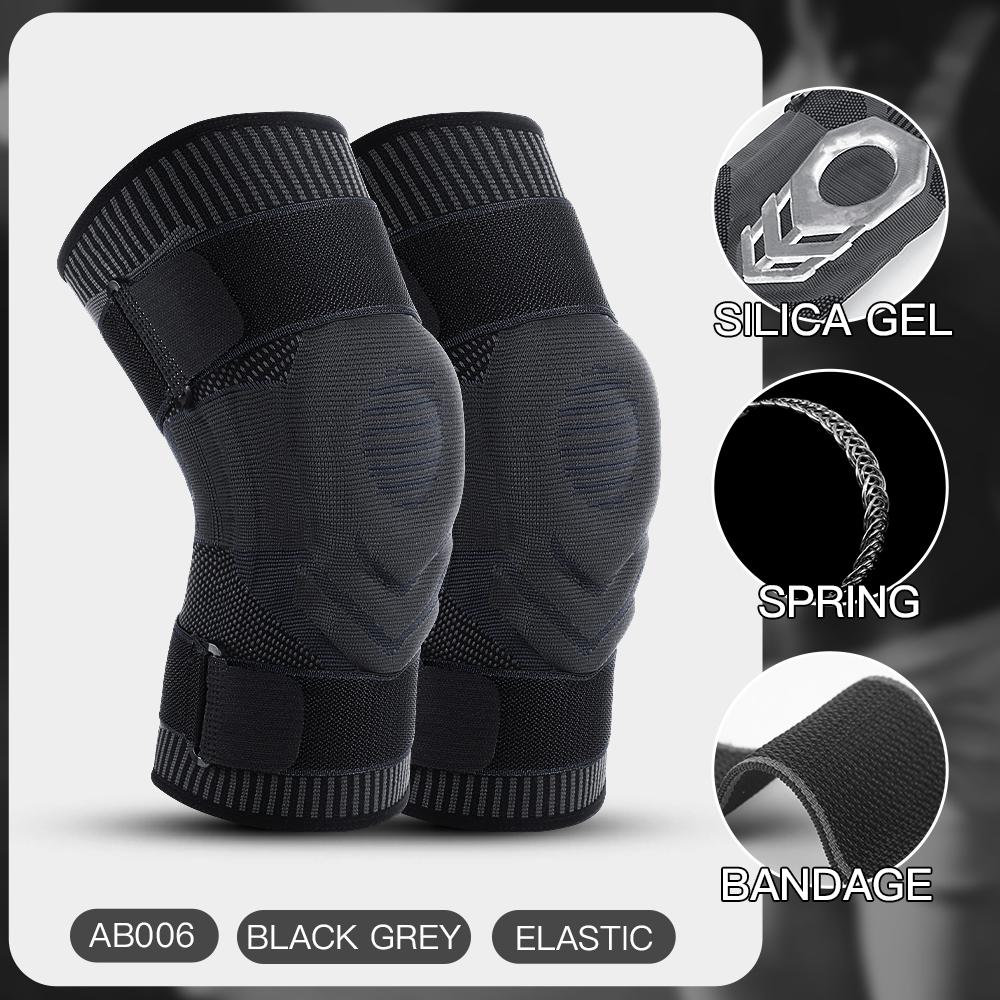 

Спортивные наколенники с пружинной поддержкой, ремни для фитнеса, баскетбола, бега и езды на велосипеде, защита сухожилий от давления M