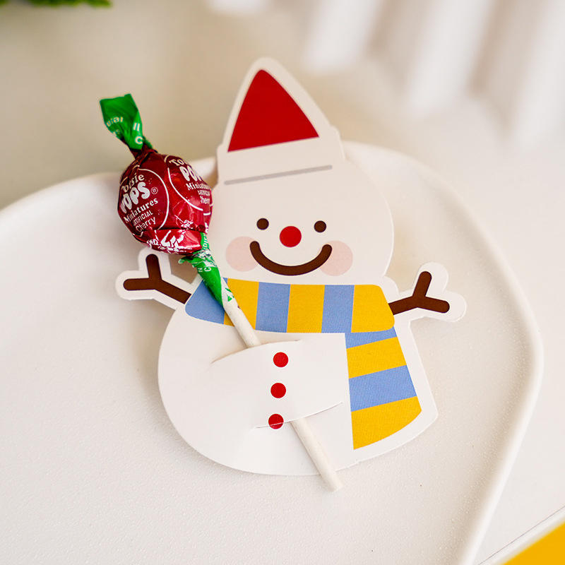 Multiple Styles To Choose From Holiday Friendly Cartoon Lollipop Decoration Paper Card
