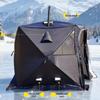 Large Pentagonal Ice Fishing Tent with TPU Window for Winter Camping - Thickened for Warmth and Cold Protection