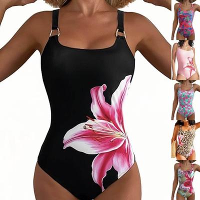 Women's Slimming One-Piece Swimsuit Ruched Tummy  Bathing Suit  Swimwear