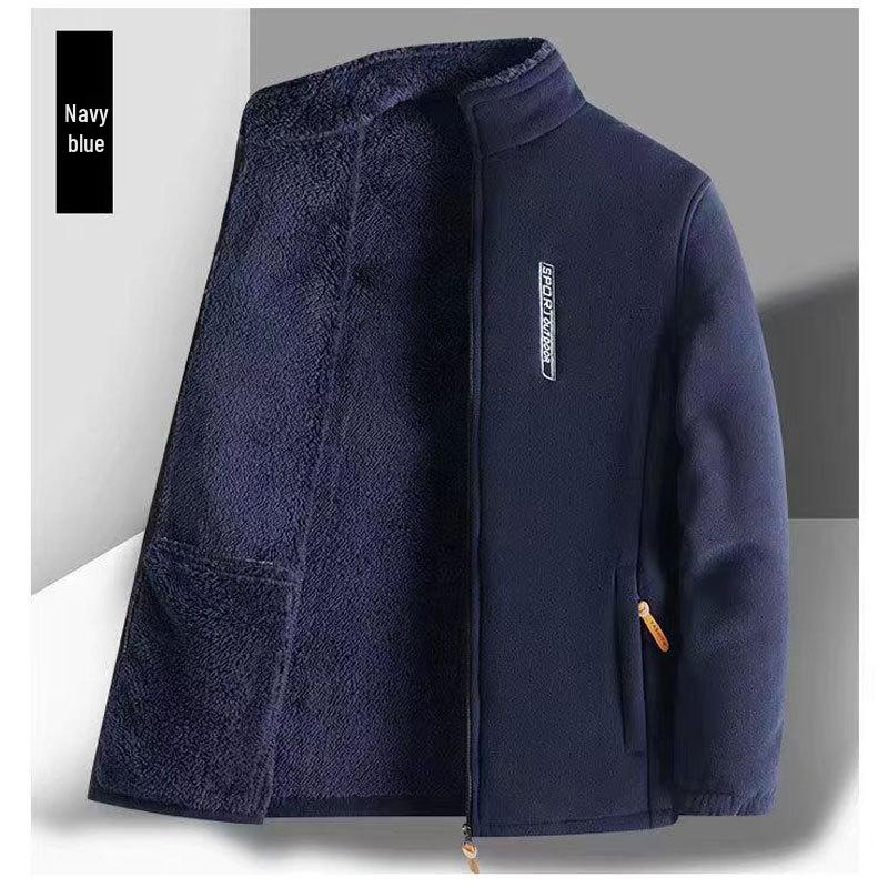Men's Thickened Fleece Jacket - Spring Cardigan Outerwear