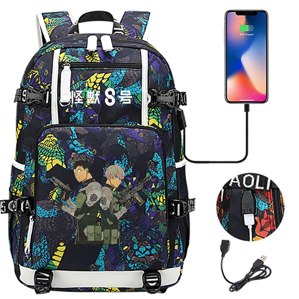Schulrucksack mit großer Kapazität und Schultergurt; Schüler Drei-teiliges Federmäppchen-Set