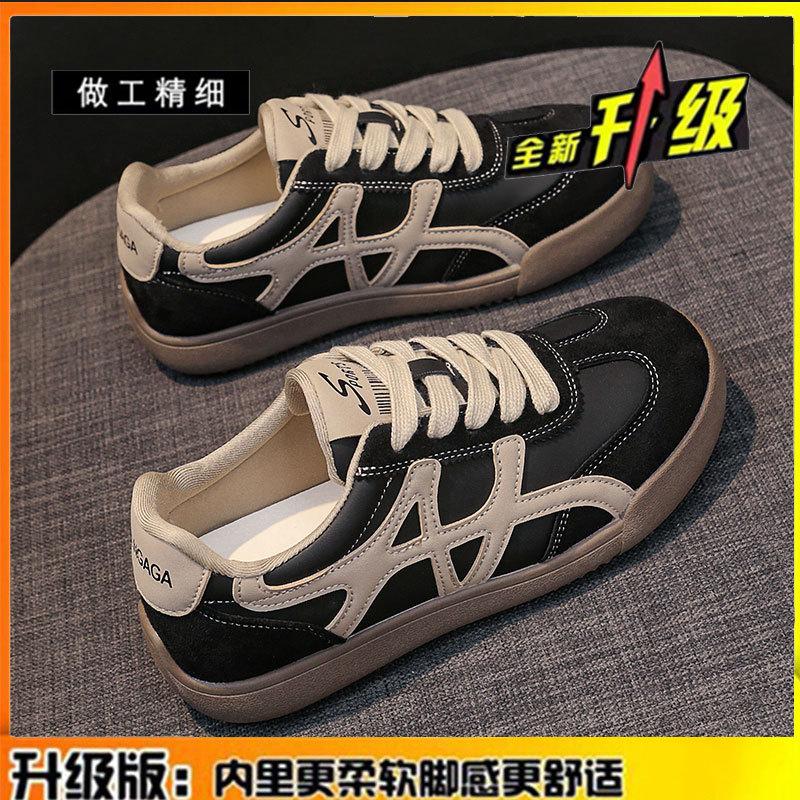 Retro leather Forrest Gump shoes children's 2025 autumn new sports running shoes casual soft-soled German training shoes women's single shoes