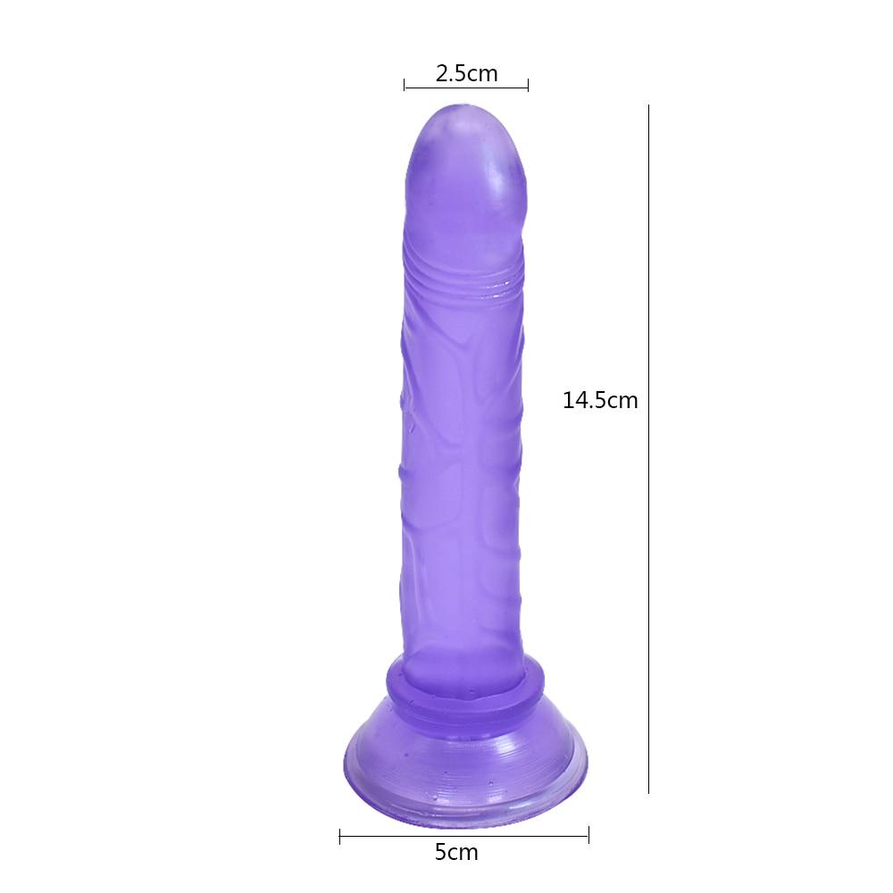 Soft Jelly Dildo Realistic Penis Anal Dildo Strap Big Penis Suction Cup Toy Adult Sex Toys for Woman