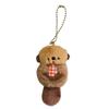 Cartoon Little Otter Plush Pendant Otter Doll Holding Shells Schoolbag Decoration Small Pendant Keychain Cute Birthday Gift