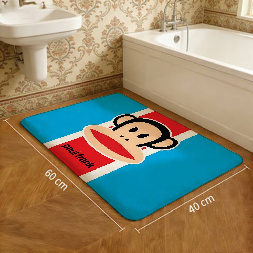 L-Luxurious P-Paul Frank Door Mat Nordic Style Bedroom Living Room Doormat Home Balcony Anti-Slip Alfombra