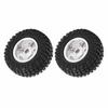 2Pcs RC Wheels Metal Remote Control Car Tires Replacement Parts for   SCX24 90081