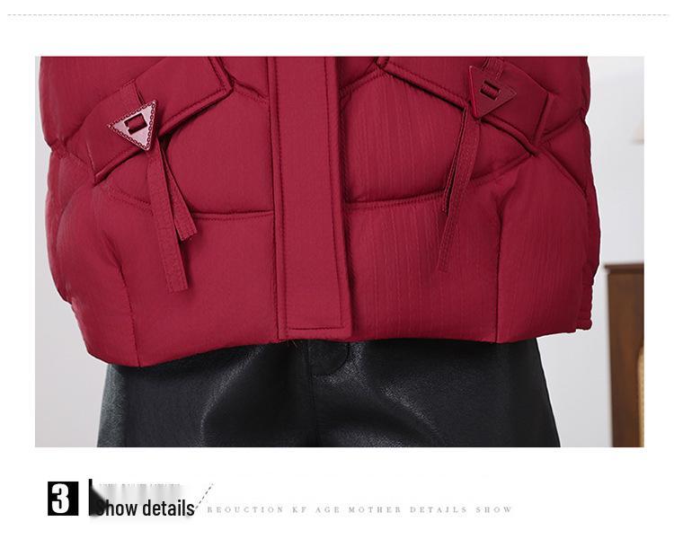 Women's Short Down Cotton Jacket - 2025 Winter Korean Fashion, Slim Fit, Lightweight, Warm Cotton-Padded Coat.