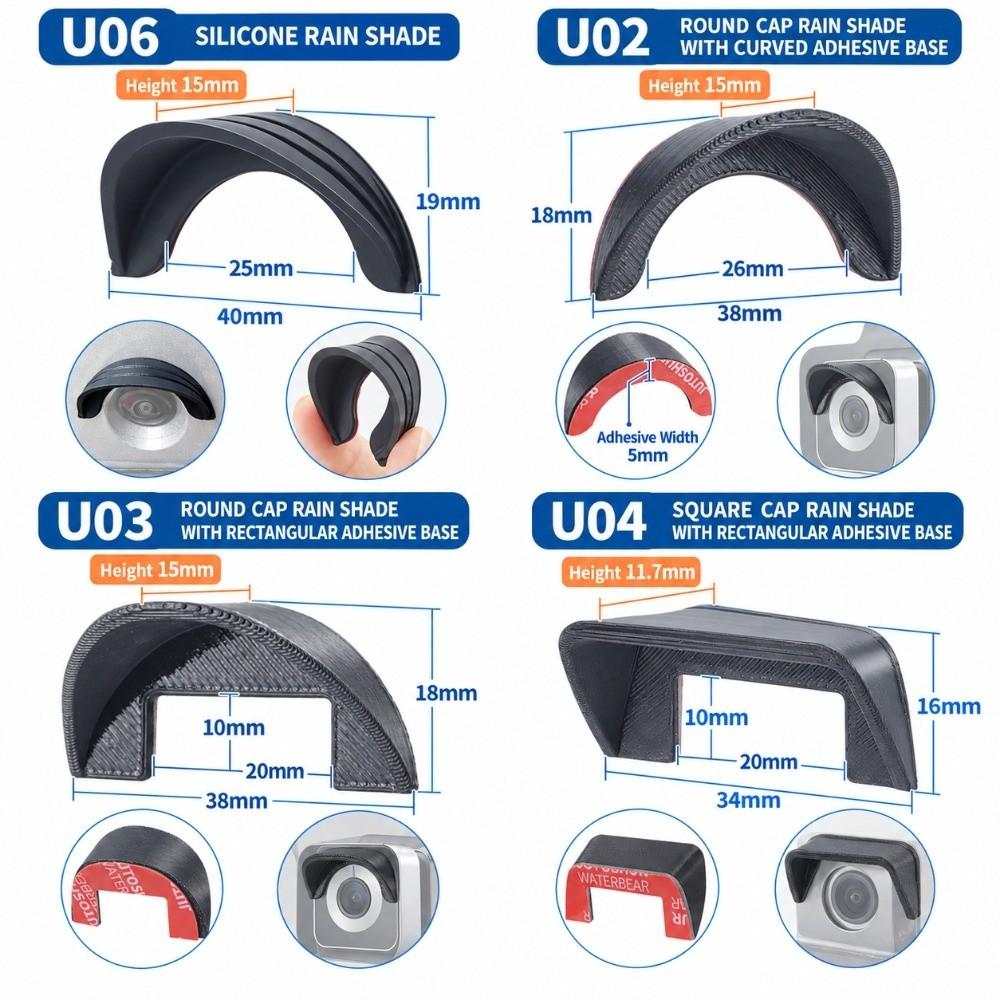 Universal Car Reversing Camera Rain Cover Waterproof Car Dashcam Rain Guard Car Exterior Camera