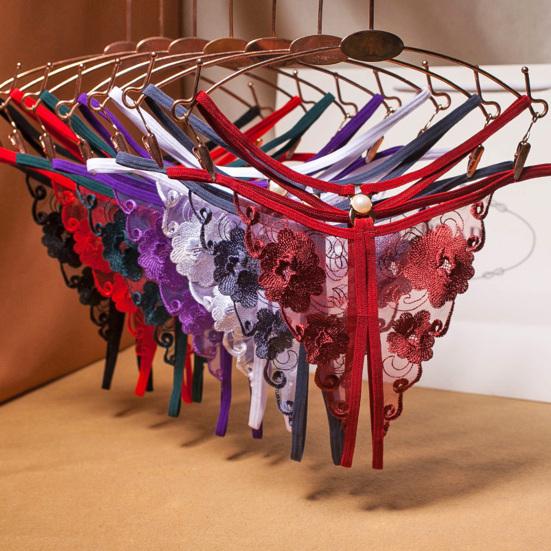 

Кружевные трусики Мягкий Цветочная Вышивка Соблазнительная