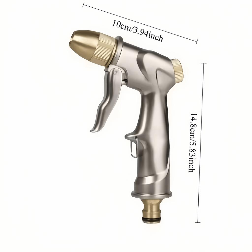 Alloy Plated High Pressure Washer Gun Durable Metal Water Sprayer for Car Washing & Garden Watering