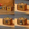 Organizer Wooden Vintage Box For Cosmetics Toys And Home Office Accessories