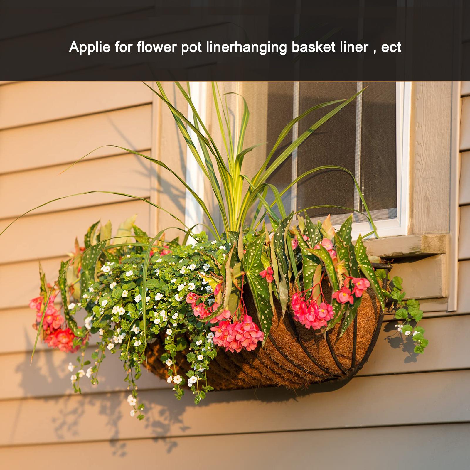 Plant Fiber Roll Coconut Coir Liner Natural Reptile Carpet Mat Coconut Fiber Rolls Insulation Garden Flowerpot Basket CN
