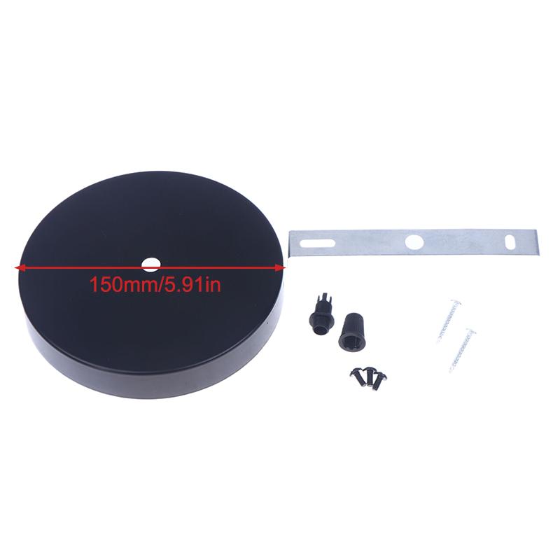 10/12/15CM Schwarz Weiß Metall Deckenplatte Halter Wandleuchte LED Basis Vintage Pendelleuchte Scheibenbasis Deckenbaldachin