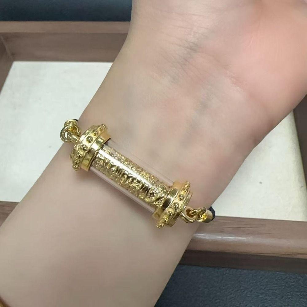 Luxurious Spell Bracelet Simple Praying for Blessings Jewelry Thai Amulet Bracelet for Men Women
