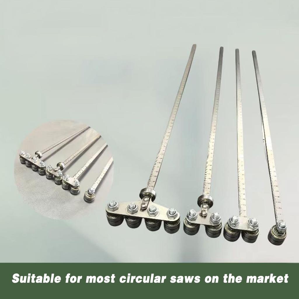 Positioning Calipers For Measurements & Easy Wood Cutting,Stainless Steel Measuring Tool For Circular Saws,Adjustable Guide Rail ( Bearings 3mm)