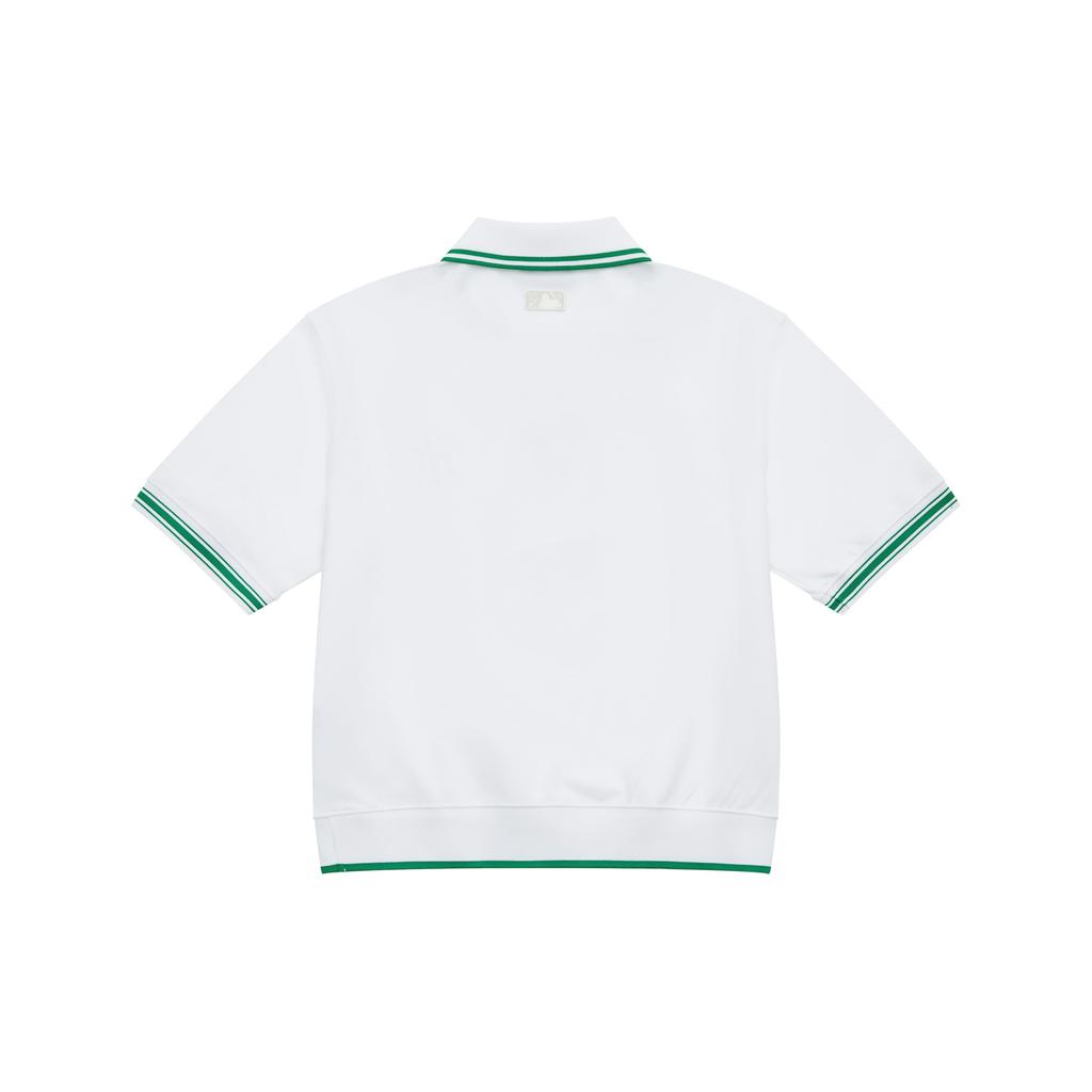 New MLB New York Yankees MLB Basic Logo SS24 Polo Shirt Women's Ivory 3FPQB0243-50IVS