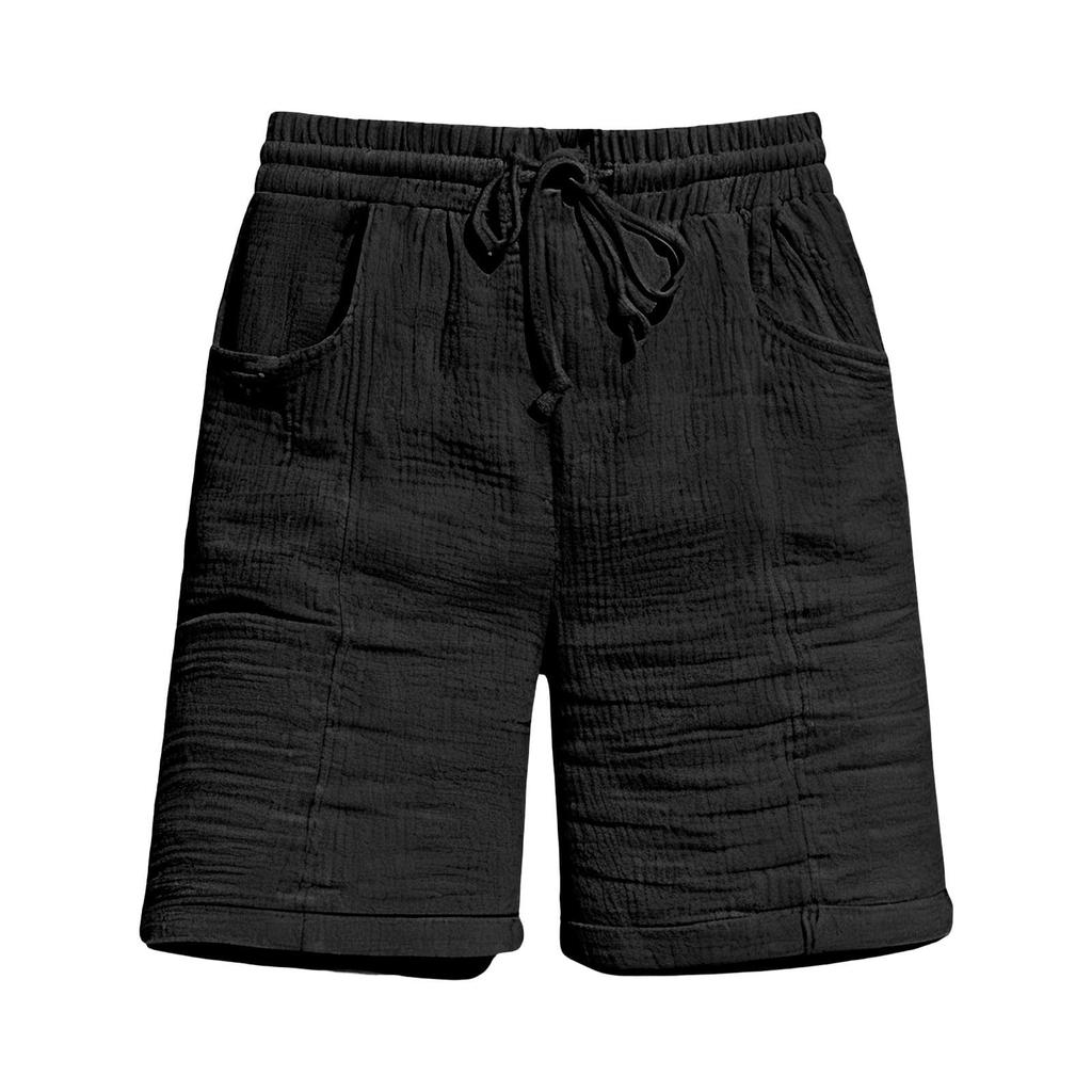 Casual en comfortabele Boho Kleur Trekkoord Shorts met Zakken voor de Zomer voor Dames