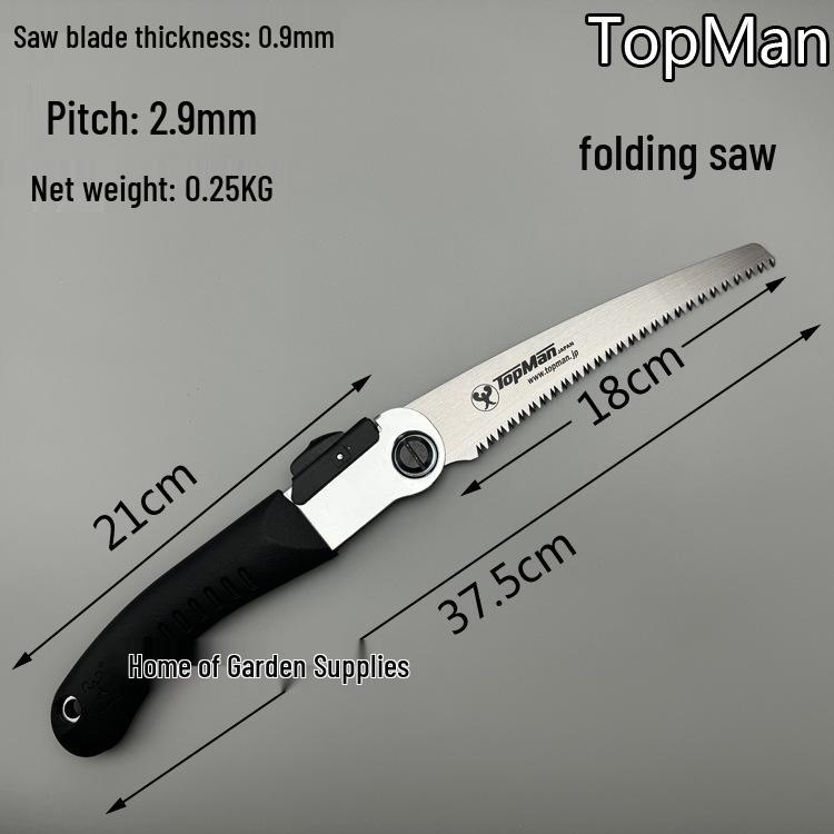 Folding Hand Saw for Woodworking & Pruning - Compact Manual Pull Saw TopMan