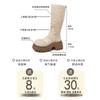 Hollow retro versatile thick-heeled thick-soled boots women's autumn fashion round-headed small thick-heeled high-heeled fashion boots