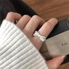 Retro S ring does not fade, light luxury index finger ring, open ring.