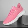 Pink Running Shoes Women Summer Outdoor Mesh Flat Walking Shoes Lightweight Comfortable Sports Breathable Sneakers for Women