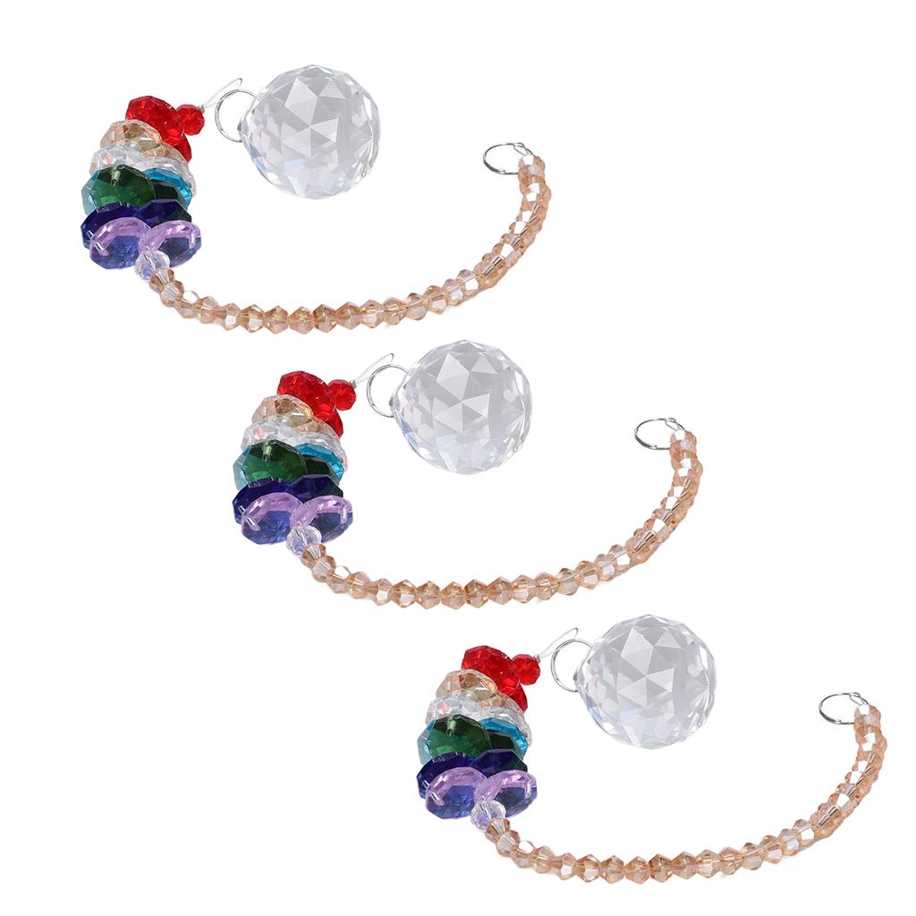 Sun Catcher Drop Shaped Color Prism Chandelier Sun Catcher Car Window Decoration Pendant