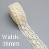 Baumwoll-Spitzenband Beige DIY Handgemacht Hochzeitsparty Basteln Geschenkverpackung Patchwork Gehäkelte Spitze (5 Meter/Lot)
