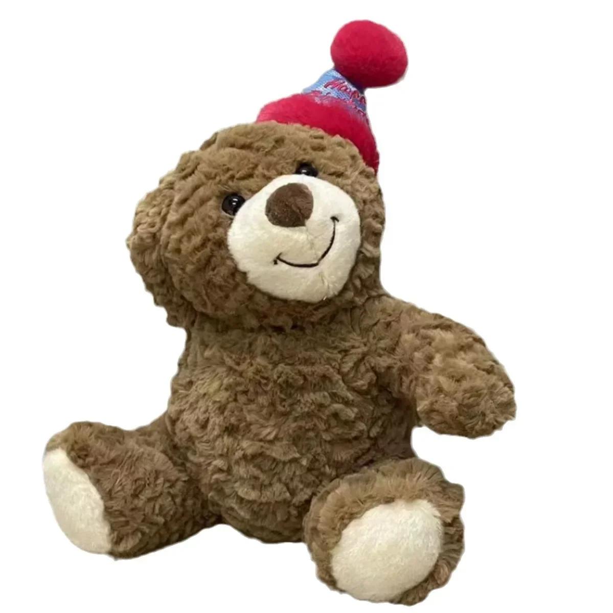 Doll 1PCS 35cm Hot New Birthday Hat Teddy Bear Cute Gift Teddy Bear Plush Toy Children s Girl Gifts