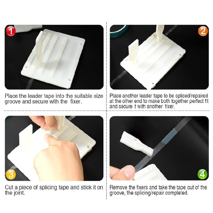 Profesjonalny Zestaw Bloków do Sklejania 1/4 10 cali Zestaw do Sklejania Taśmy Otwieranie Zestawu do Sklejania Taśmy Kasetowej dla Taśmy 1/4 1/2 cala