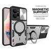 Magsafe Magnetic Camera Protection Case for Redmi Note 12 4G 12s  Armor Hybrid Metal Ring Back Cover For Redmi Note12 Pro Plus