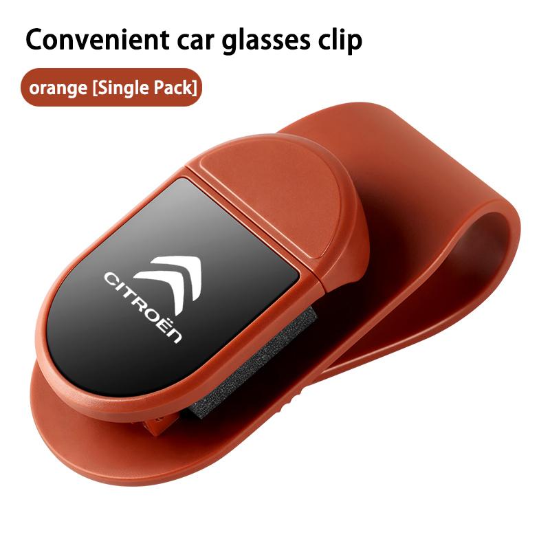 Car Glasses Clip Sun Visor Car Sunglasses Storage Interior Modification Product Suitable For Citroen C4 C3 C2 C1 C5 DS3 headrest aia256