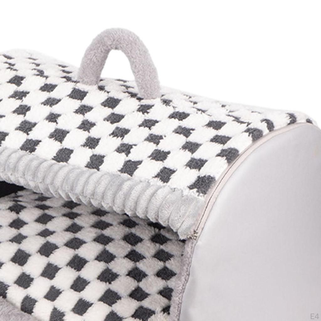 Cat Bed Cute House Hideaway Soft Pet Hut Comfortable Semi Enclosed for Indoor Cats