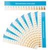 Framendino Paper Teeth Shade Guide, 50-Pack, Whitening Comparison Shade Chart for Home Use