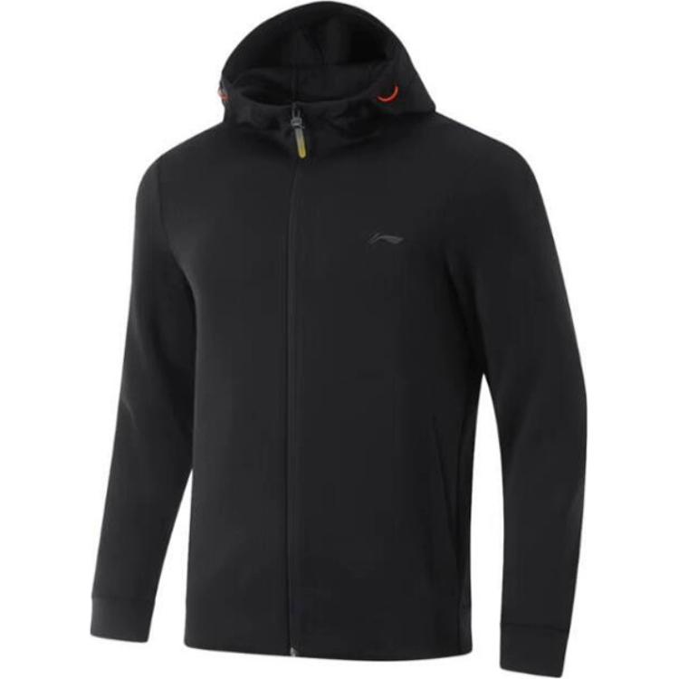 

Li Ning Comfortable Casual Hooded Zipper Cardigan Sweatshirt Men Sweatshirts Black AWDU171-1 L