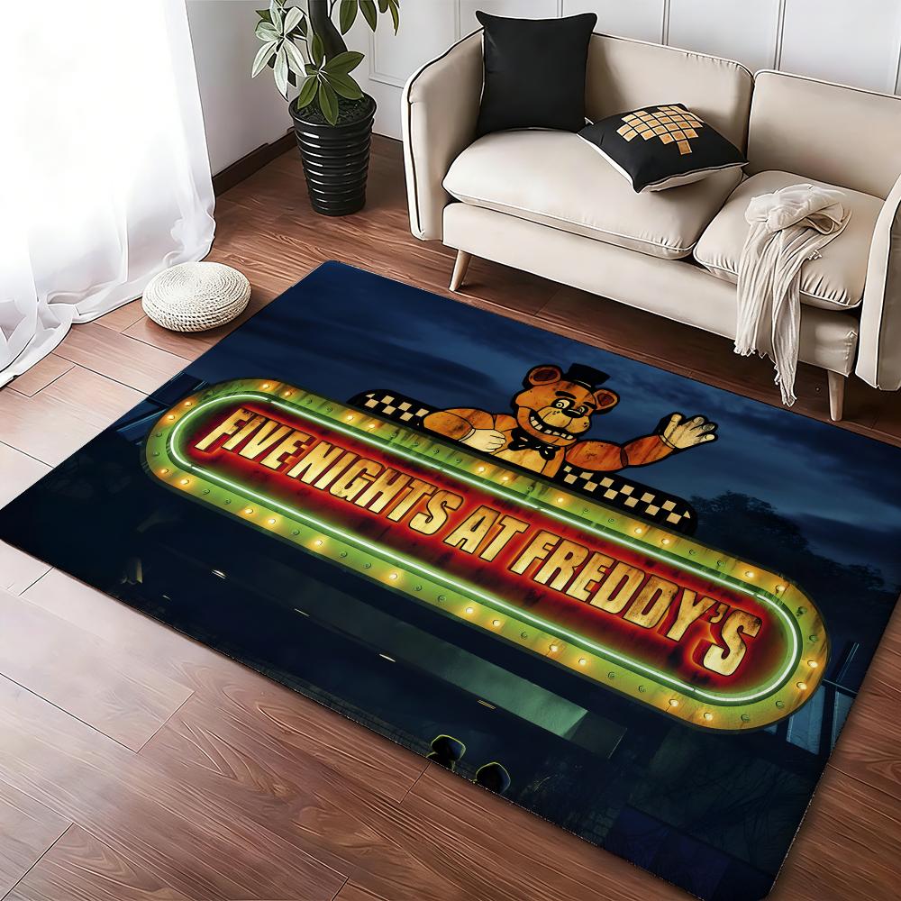 Movie Five N-Nights At F-Freddys2 Floor Mat Cozy Flannel Soft Thick Non-Slip Mat For Living Room Bedroom Kitchen Decor Rugs