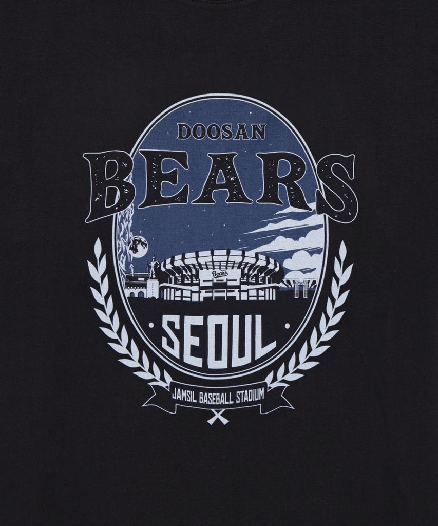 Hangugyaguwiwonhoe Musinsa X Kbo Ballpark Ver.2 Short Sleeve T-Shirt Black [Seoul Doosan Bears]